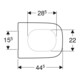 Geberit WC-Sitz Renova Plan ek, Bef. v o, Quick-R. MS vc, m Abs, we.-4