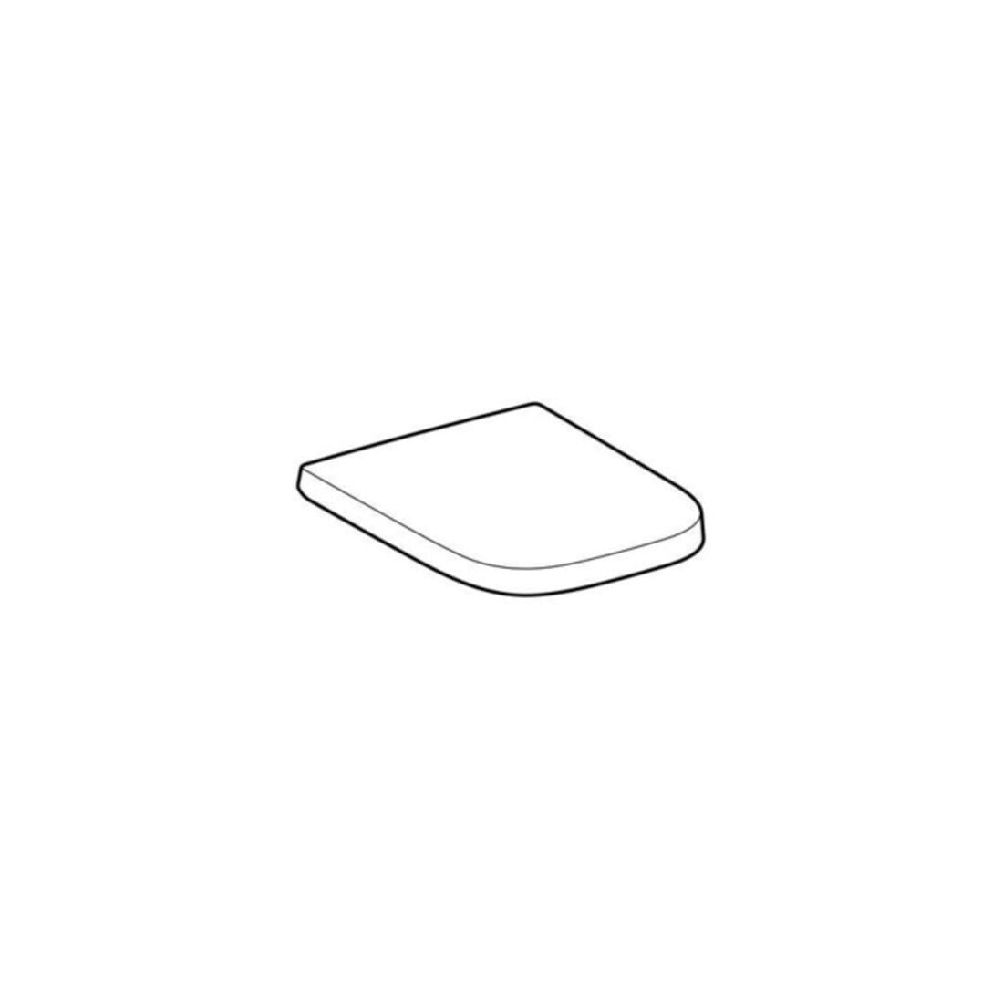 Geberit WC-Sitz Renova Plan ek, Bef. v o, Quick-R. MS vc, m Abs, we.
