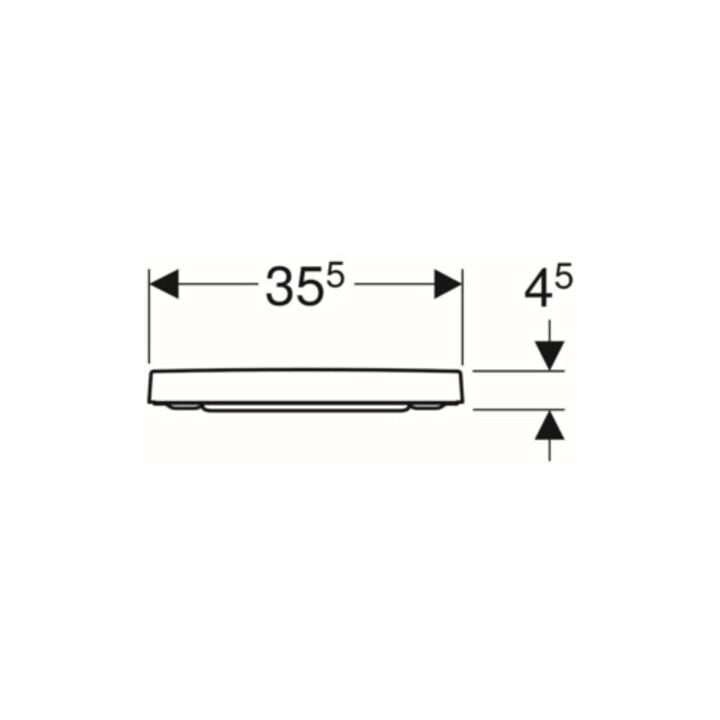 Geberit WC-Sitz Renova Plan ek, Bef. v o, Quick-R. MS vc, m Abs, we.