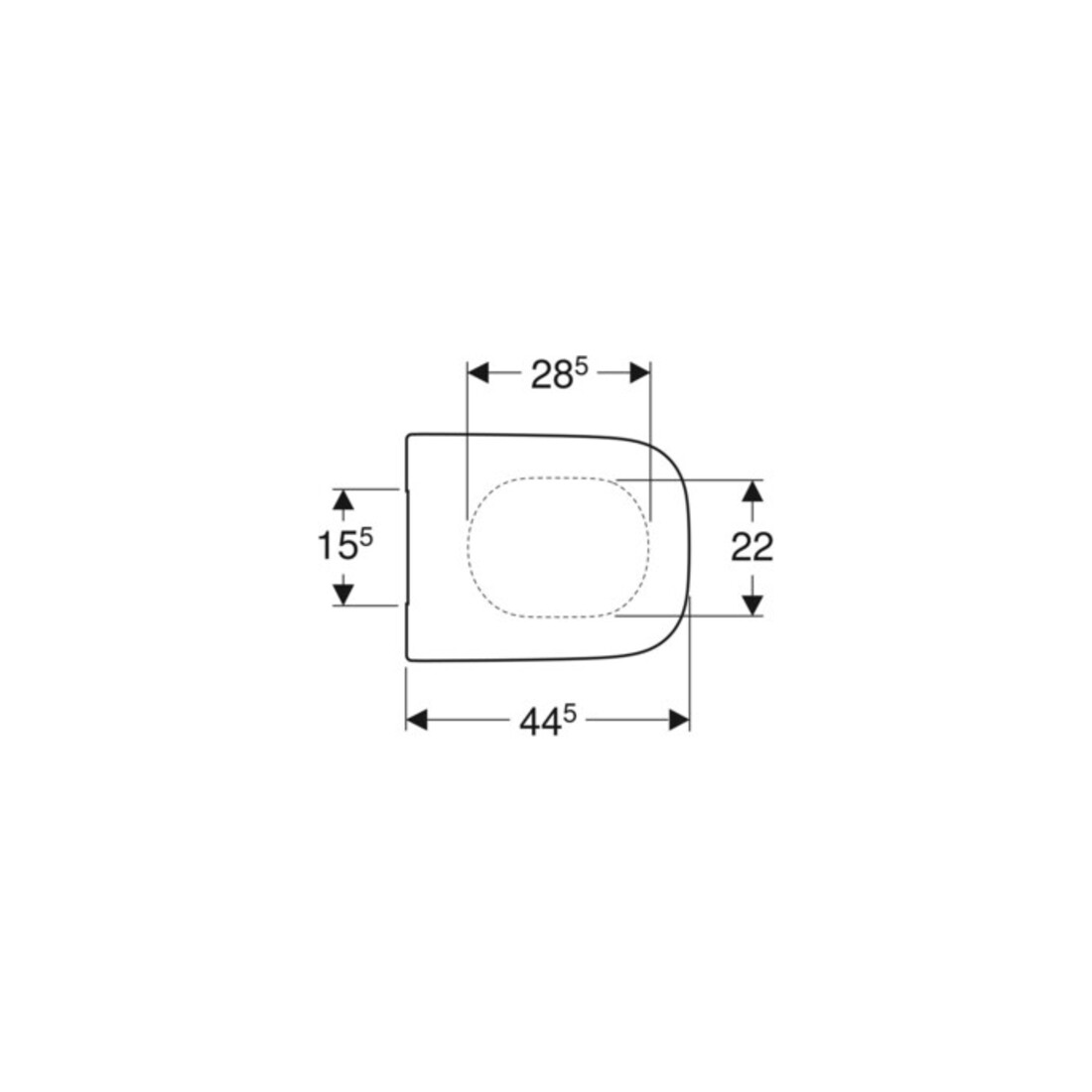 Geberit WC-Sitz Renova Plan ek, Bef. v o, Quick-R. MS vc, m Abs, we.