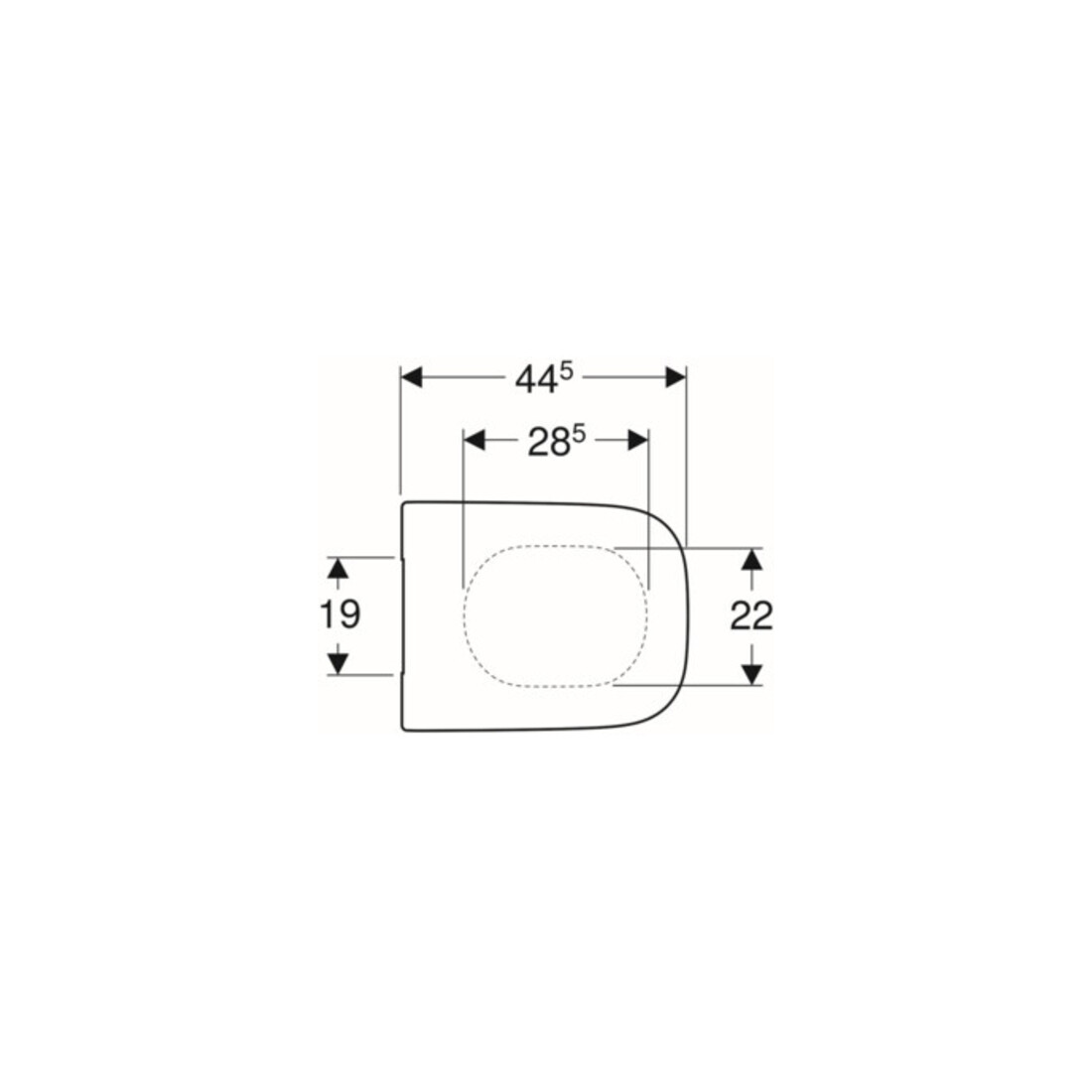 Geberit WC-Sitz Renova Plan ek, Bef. v o, Quick-R. MS vc, m Abs, we.