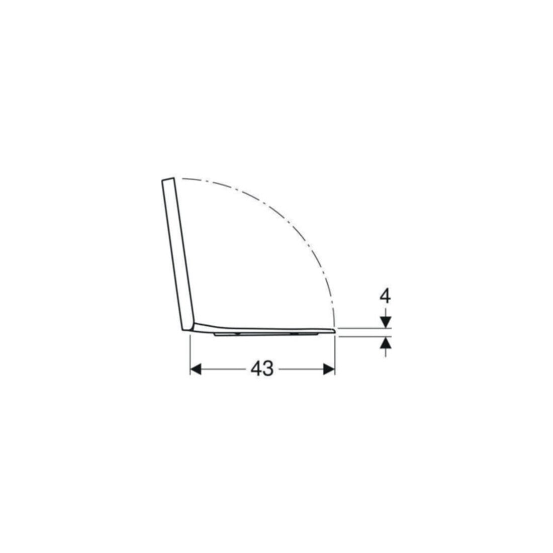 Geberit WC-Sitz Renova Plan ek, Bef. v o, Quick-R. MS vc, m Abs, we.