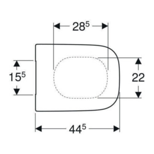 Geberit WC-Sitz Renova Plan ek, Bef. v o, Quick-R. MS vc, m Abs, we.
