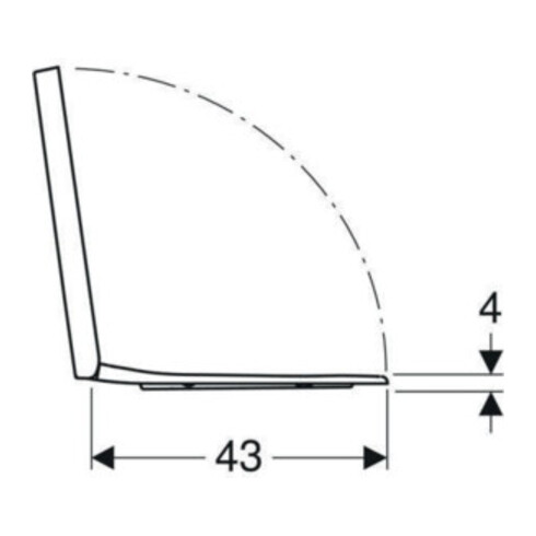 Geberit WC-Sitz Renova Plan ek, Bef. v o, Quick-R. MS vc, m Abs, we.