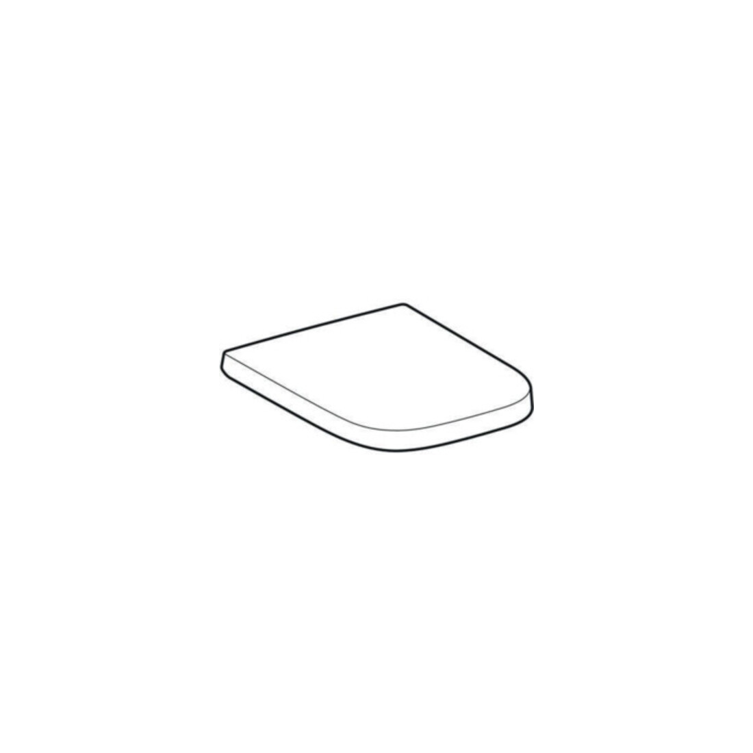 Geberit WC-Sitz Renova Plan ek, Bef. v o, Quick-R. MS vc, m Abs, we.