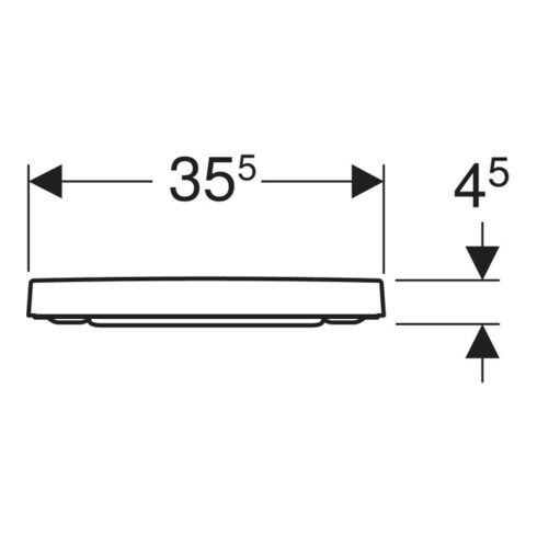 Geberit WC-Sitz Renova Plan ek, Bef. v o, S. ES, o. Absenkaut., we.