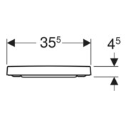 Geberit WC-Sitz Renova Plan ek, Bef. v o, S. ES, o. Absenkaut., we.-4
