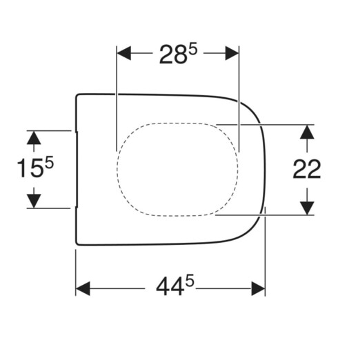Geberit WC-Sitz Renova Plan ek, Bef. v o, S. ES, o. Absenkaut., we.