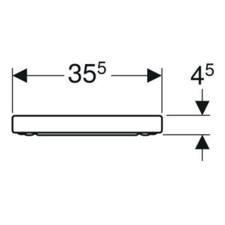 Geberit WC-Sitz RENOVA PLAN ohne Absenkautomatik weiß