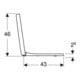 Geberit WC-Sitz Renova Plan S. MS vc, m Abs, w, eck., Befestig. v ob