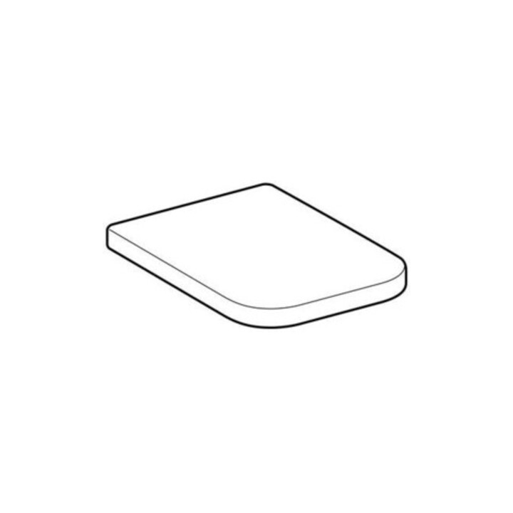 Geberit WC-Sitz Renova Plan S. MS vc, m Abs, w, eck., Befestig. v ob