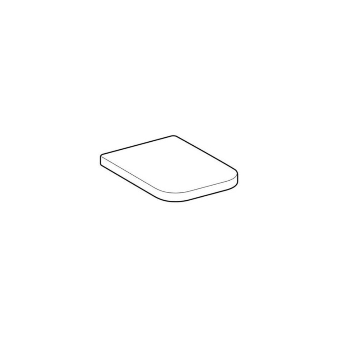 Geberit WC-Sitz Renova Plan S. MS vc, m Abs, w, eck., Befestig. v ob