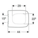 Geberit WC-Sitz Renova Plan S. MS vc, m Abs, w, eck., Befestig. v ob-5