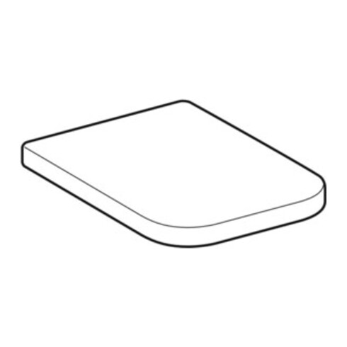 Geberit WC-Sitz Renova Plan S. MS vc, m Abs, w, eck., Befestig. v ob