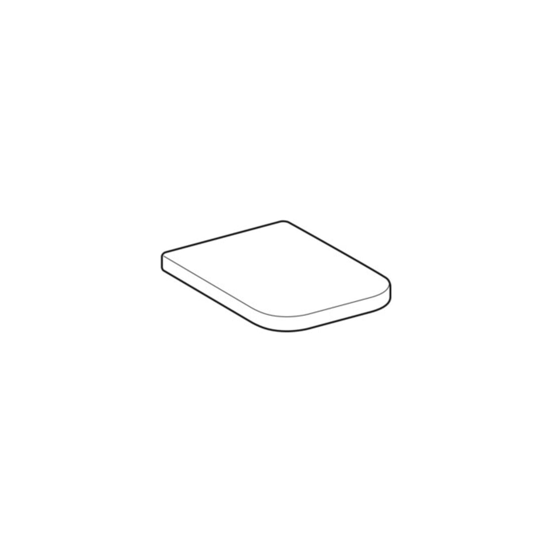 Geberit WC-Sitz Renova Plan S. MS vc, m Abs, w, eck., Befestig. v ob