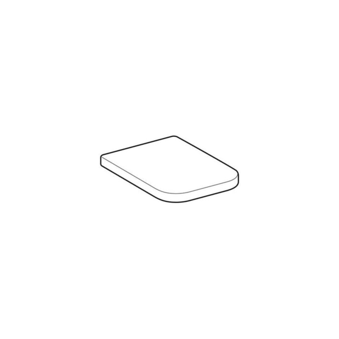 Geberit WC-Sitz Renova Plan S. MS vc, m Abs, w, eck., Befestig. v ob
