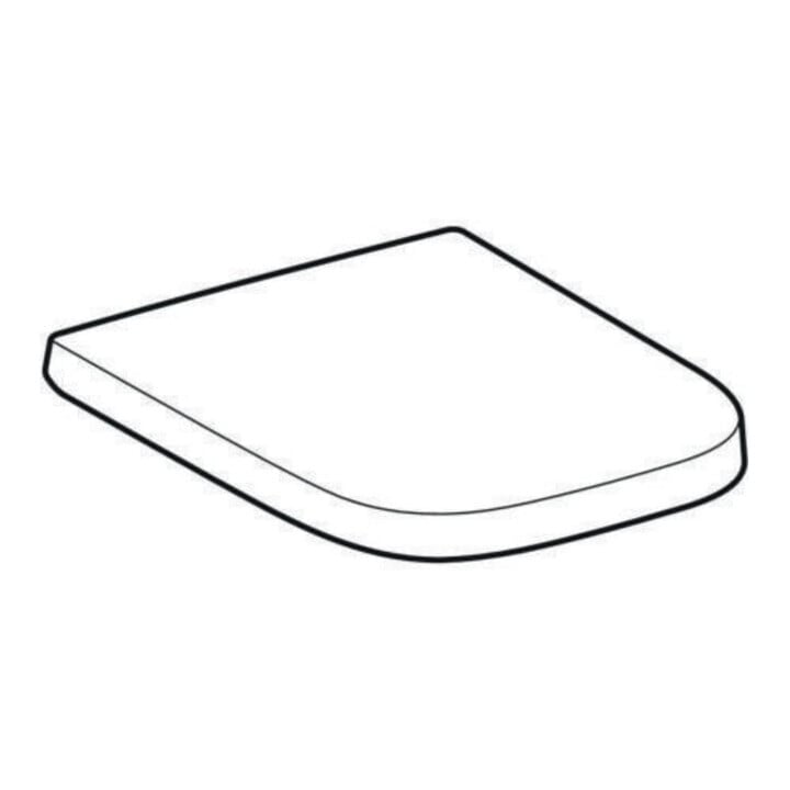Geberit WC-Sitz Renova Plan w, Bef. v o, S. verchromt, m Absenkaut.