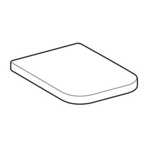 Geberit WC-Sitz Renova Plan we., Befestig. v unt, Scharn. Edelstahl