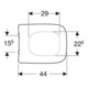 Geberit WC-Sitz Renova Plan we., Befestig. v unt, Scharn. Edelstahl-5