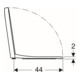 Geberit WC-Sitz Renova Plan we., Befestig. v unt, Scharn. Edelstahl-2