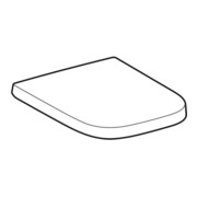 Geberit WC-Sitz Renova Plan we., Befestig. v unt, Scharn. Edelstahl-2