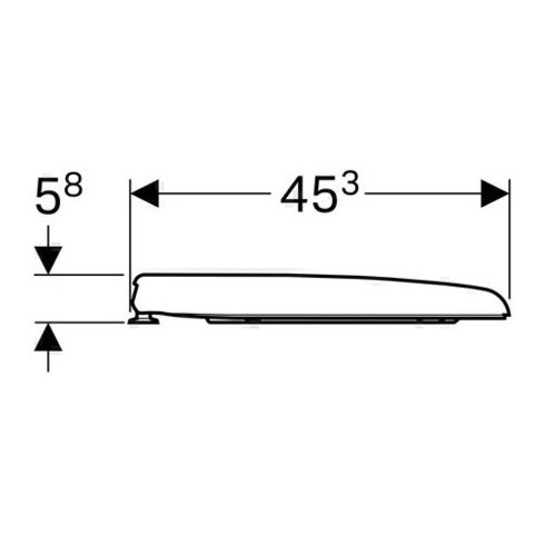 Geberit WC-Sitz Renova S. MS vc, mh, m Abs, Befestig. v ob