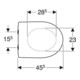 Geberit WC-Sitz Renova S. MS vc, pg., m Abs, Befestig. v ob