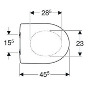 Geberit WC-Sitz Renova S. MS vc, pg., m Abs, Befestig. v ob-4
