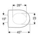 Geberit WC-Sitz Renova w, o Abs, Befestig. v unt, Scharn. ES