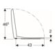 Geberit WC-Sitz Renova w, o Abs, Befestig. v unt, Scharn. ES