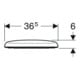 Geberit WC-Sitz Renova w, o Abs, Befestig. v unt, Scharn. ES