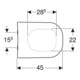 Geberit WC-Sitz Smyle m Absenkaut., we., Scharn. MS verchromt