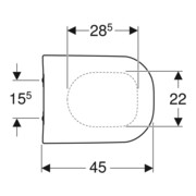 Geberit WC-Sitz Smyle m Absenkaut., we., Scharn. MS verchromt-4