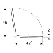 Geberit WC-Sitz Smyle Square m Absenkaut., we., Scharn. MS verchromt-5