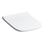 Geberit WC-Sitz Smyle Square Quick, Abs, w, Sandwichf., S. MS verchromt