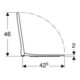 Geberit WC-Sitz Smyle Square Quick, Abs, we., Scharn. MS verchromt-2