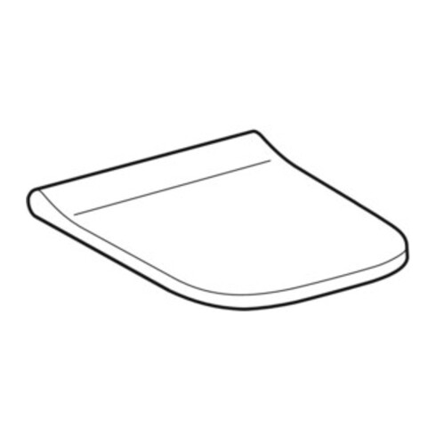 Geberit WC-Sitz Smyle Square Quick, Abs, we., Scharn. MS verchromt