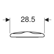 Geberit WC-Sitzring Bambini für Kleinkinder, achatgrau-5