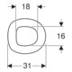 Geberit WC-Sitzring Bambini für Kleinkinder, achatgrau-5