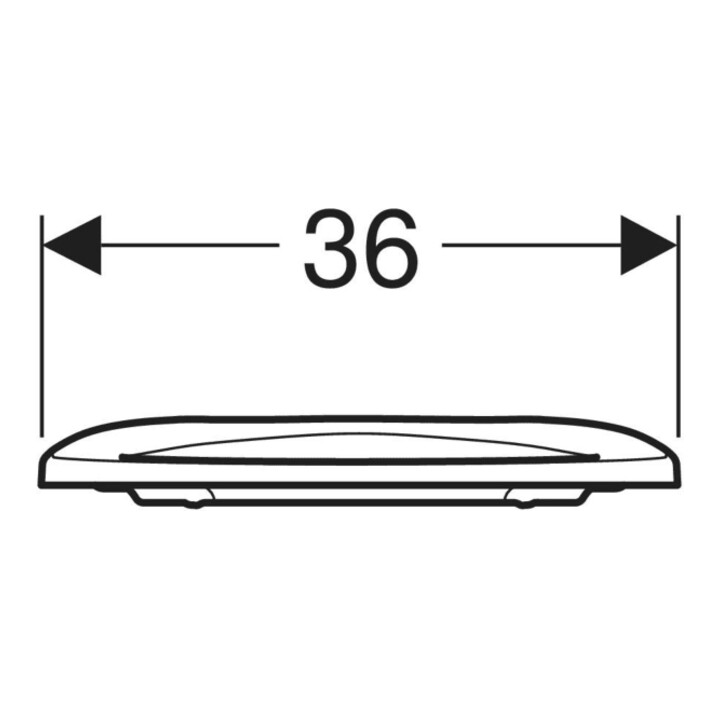 Geberit WC-Sitzring iCon barrierefrei, Scharniere Edelstahl, weiß