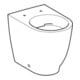 Geberit WC sur pied, chasse profonde Acanto 4,5 l, rehaussé, mural, blanc, sans bride, K-Tect