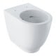 Geberit WC sur pied, chasse profonde Acanto 4,5 l, rehaussé, mural, fermé, sans bride, blanc-1