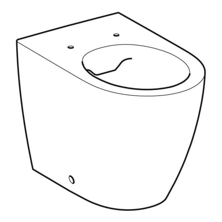 Geberit WC sur pied, chasse profonde iCon 36x56 cm, blanc, sans bride, céramique