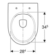 Geberit WC sur pied, chasse profonde Renova Ab. horiz., partiellement fermé, sans bride, Manhattan-5