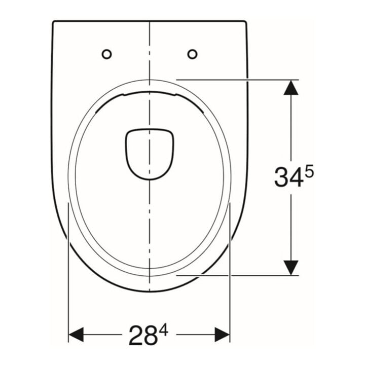 Geberit WC sur pied, chasse profonde Renova Ab. horiz., partiellement fermé, sans bride, Manhattan