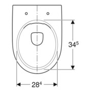 Geberit WC sur pied, chasse profonde Renova évac. hor., semi-fermé, rimfree, blanc-5