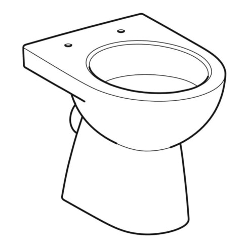 Geberit WC sur pied, chasse profonde Renova w, f UP-/AP-SPK, évac. hor, semi-fermé