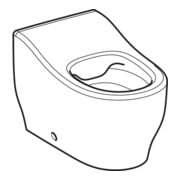 Geberit WC sur pied, cuvette à chasse profonde Bambini blanc, pour tout-petits-2