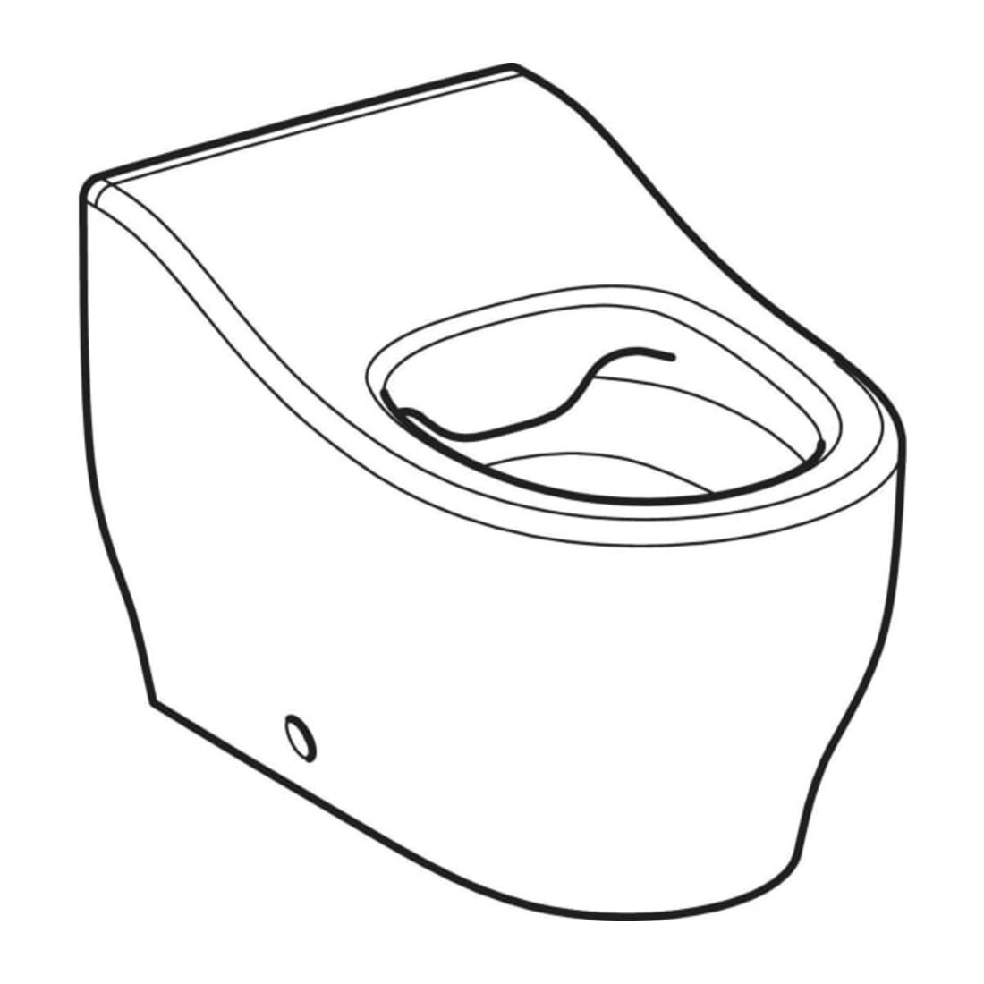 Geberit WC sur pied, cuvette à chasse profonde Bambini blanc, pour tout-petits