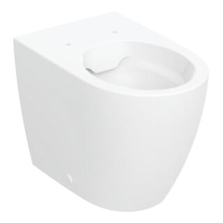 Geberit WC sur pied, cuvette à chasse profonde iCon 36x56 cm, mural, abattant fermé, sans rebord, blanc